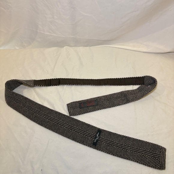 Cesare Attolini Napoli Cashmere/Wool Flat End Tie Grenadine Weave Made in Italy - Picture 5 of 8